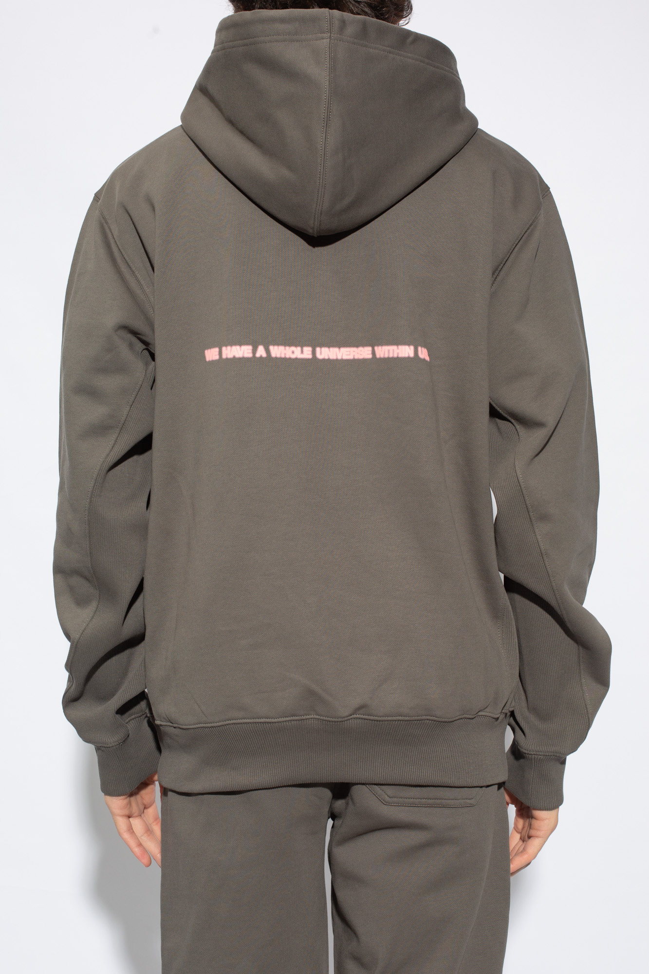 Grey Hoodie with logo Helmut Lang GenesinlifeShops Australia